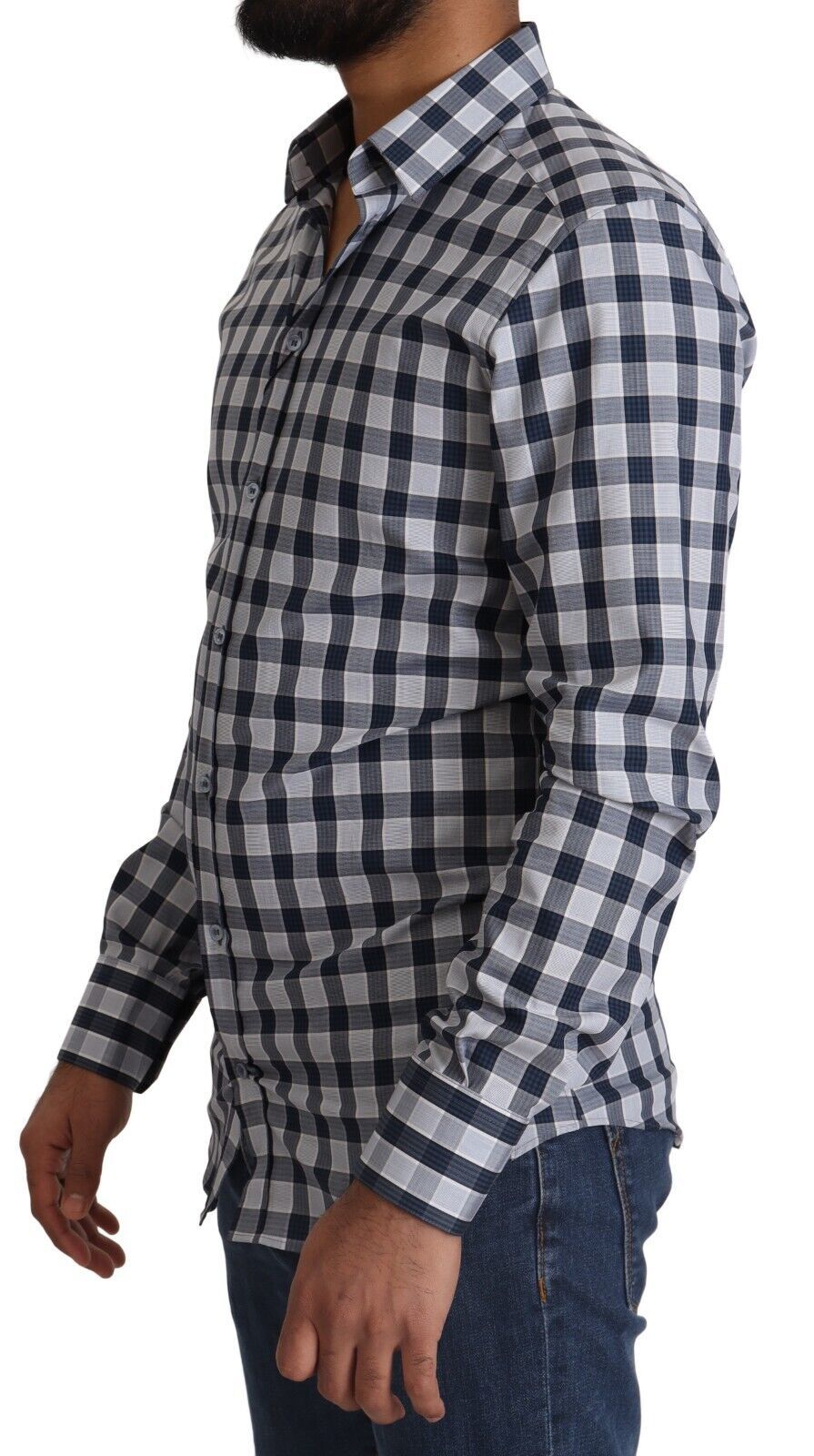 Dolce & Gabbana Blue Dress Shirt for Men alternate view