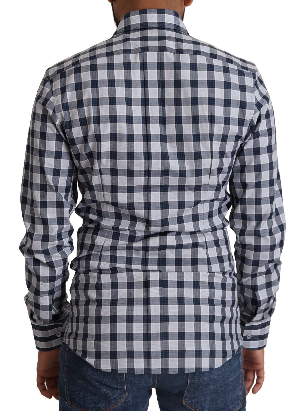 Dolce & Gabbana Blue Dress Shirt for Men detail view
