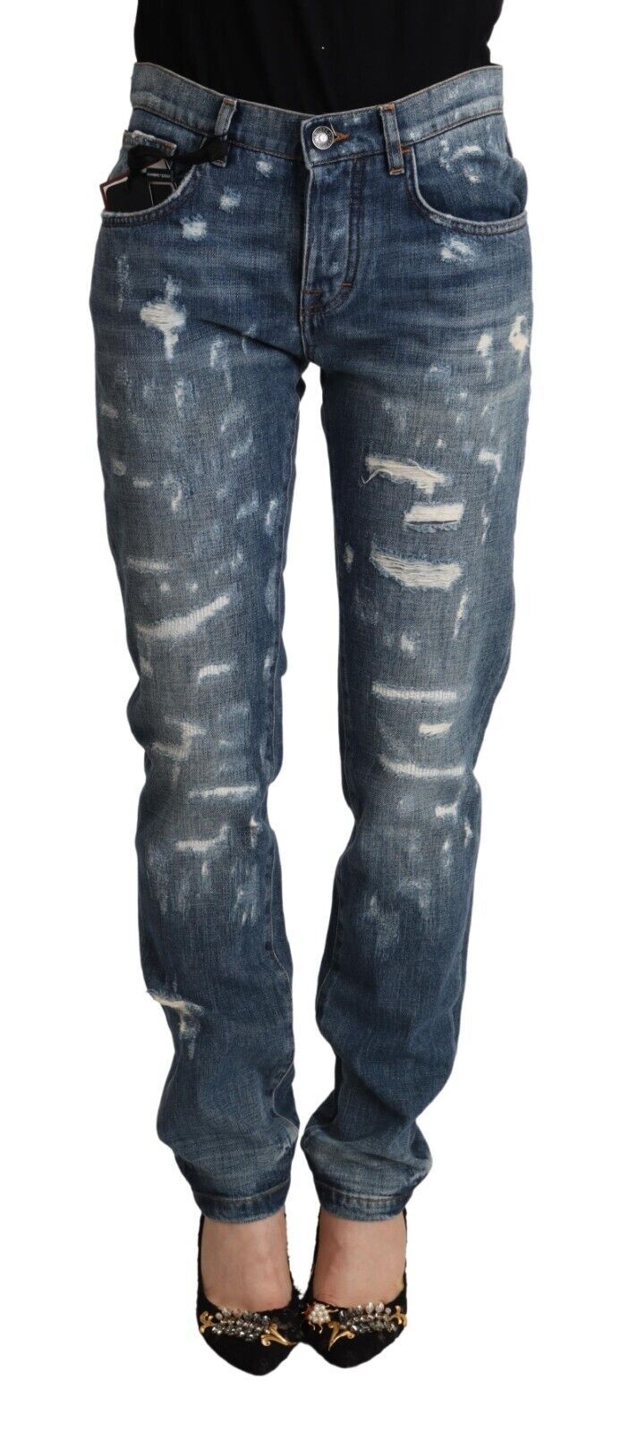 Dolce & Gabbana Blue Skinny Jeans for Women