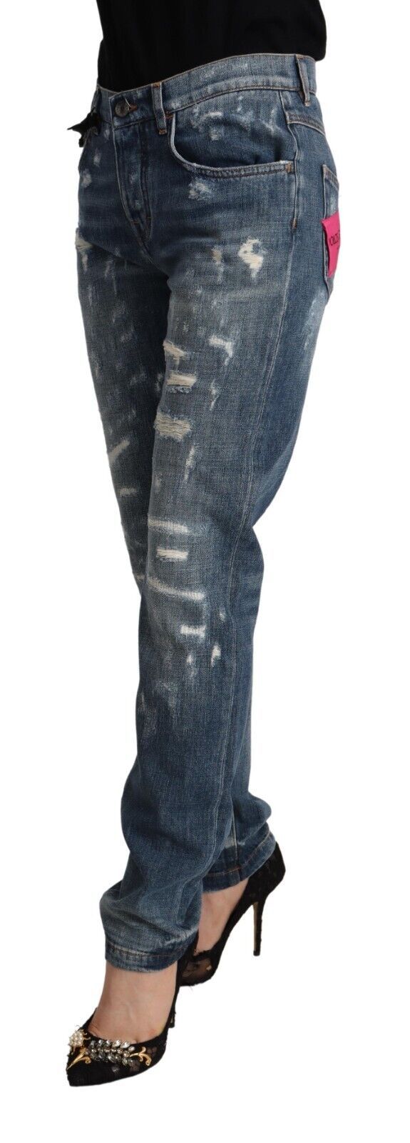 Dolce & Gabbana Blue Skinny Jeans for Women alternate view