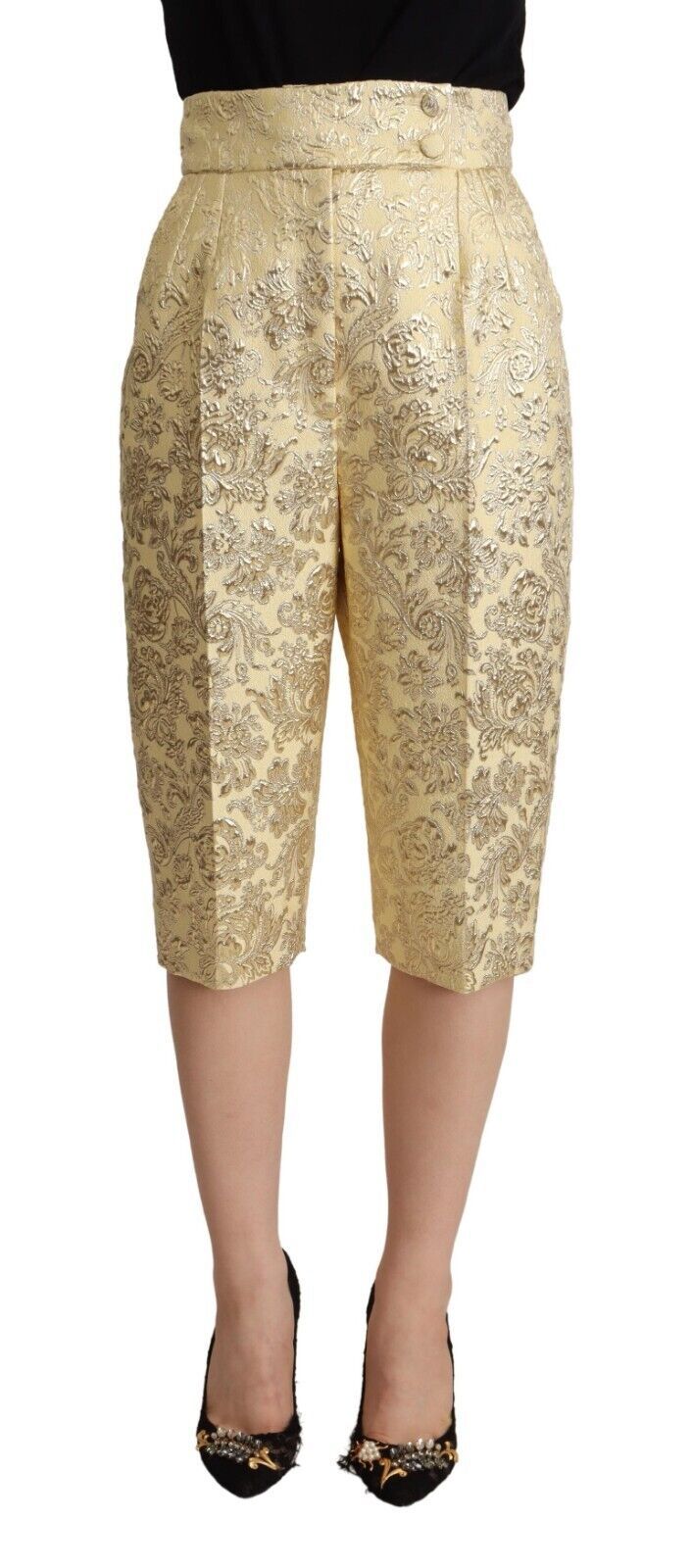 Dolce & Gabbana Beige Cropped Pants for Women