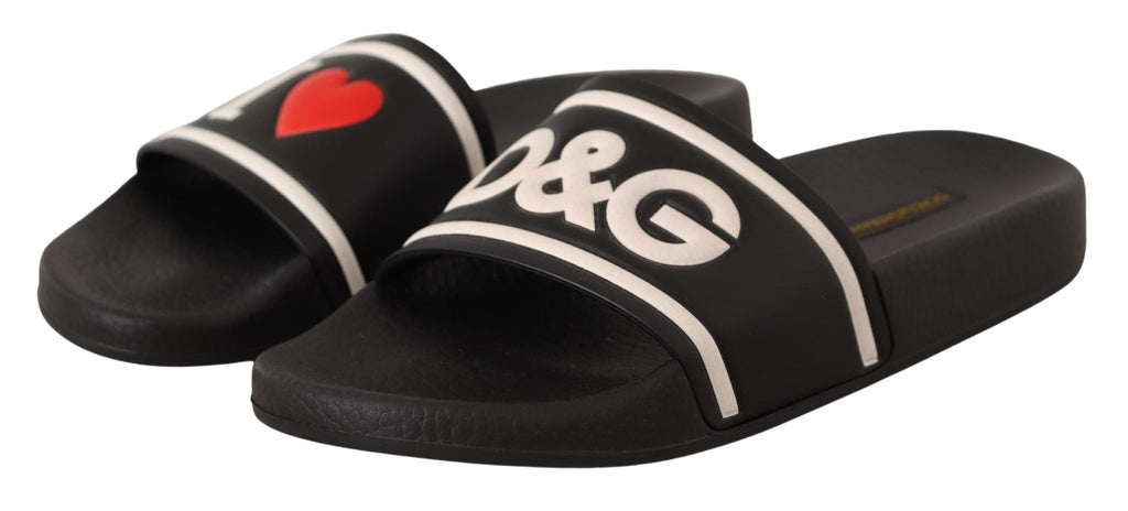 Dolce & Gabbana Black Slides for Women alternate view