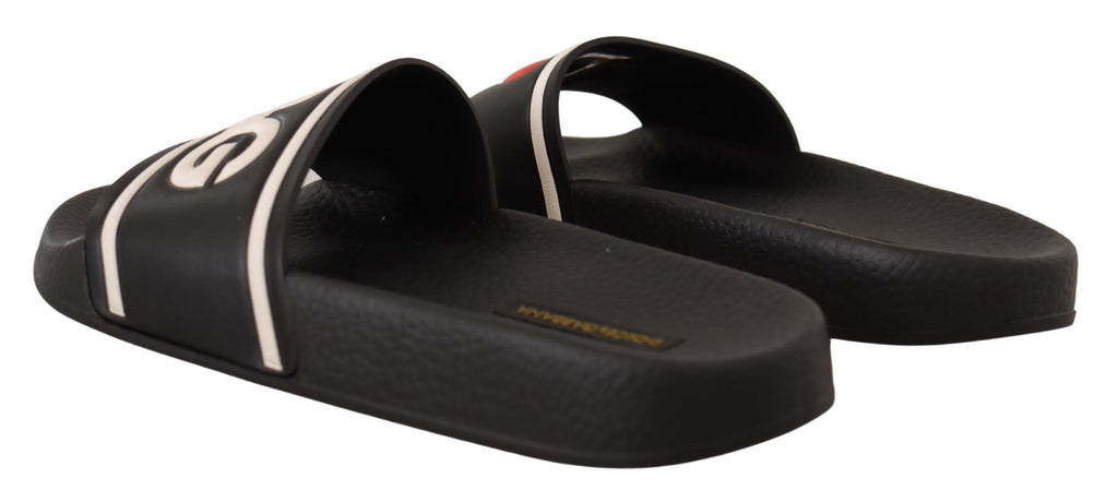 Dolce & Gabbana Black Slides for Women detail view