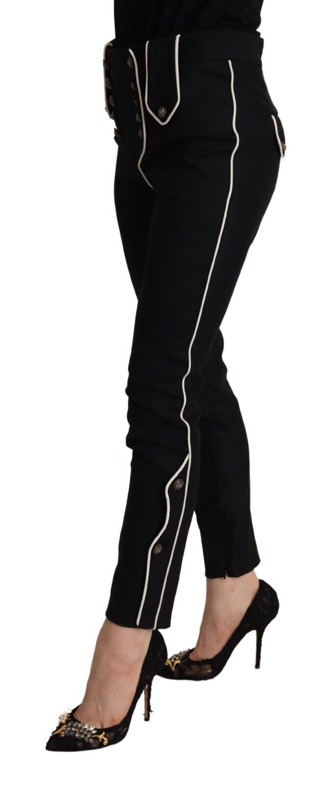 Dolce & Gabbana Black Skinny Pants for Women alternate view