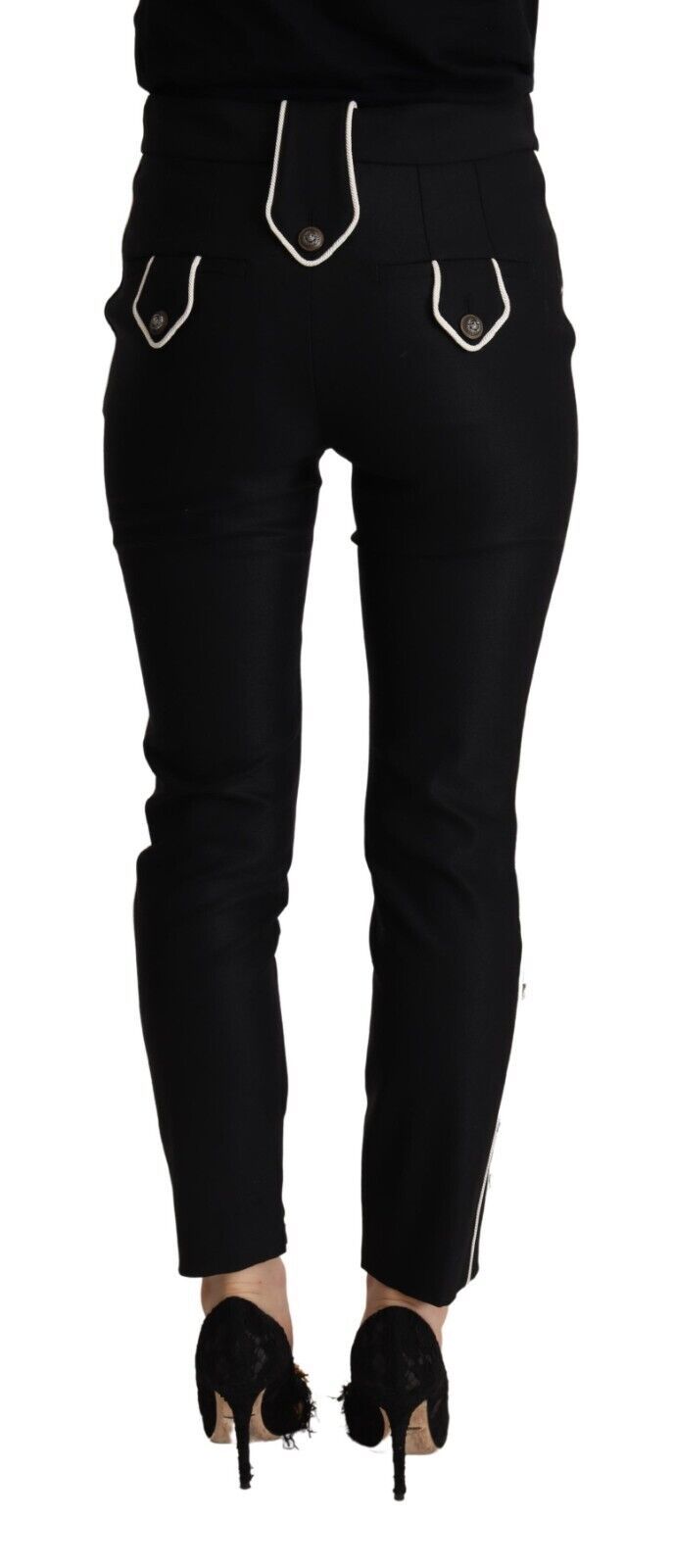 Dolce & Gabbana Black Skinny Pants for Women detail view