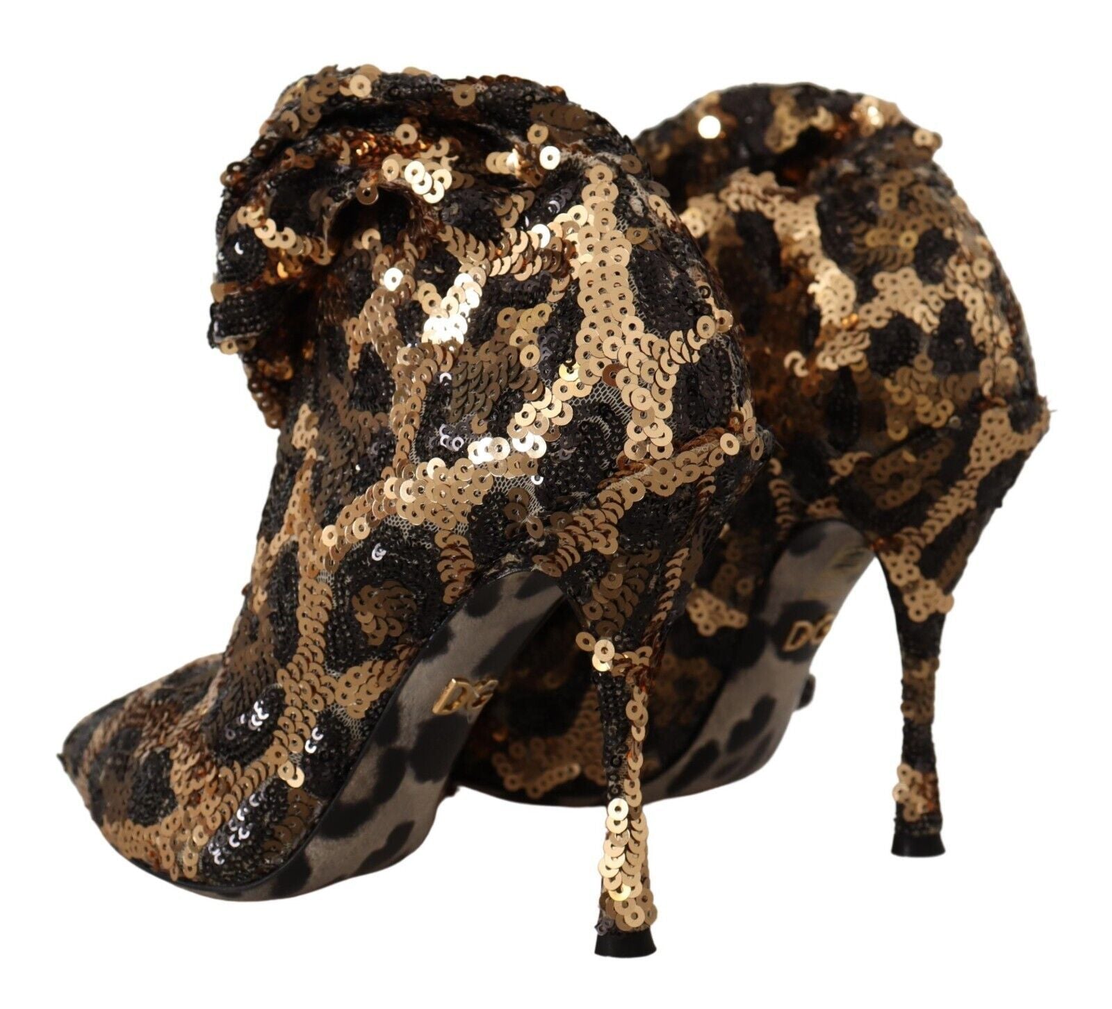 Dolce & Gabbana Gold High Heel for Women side view