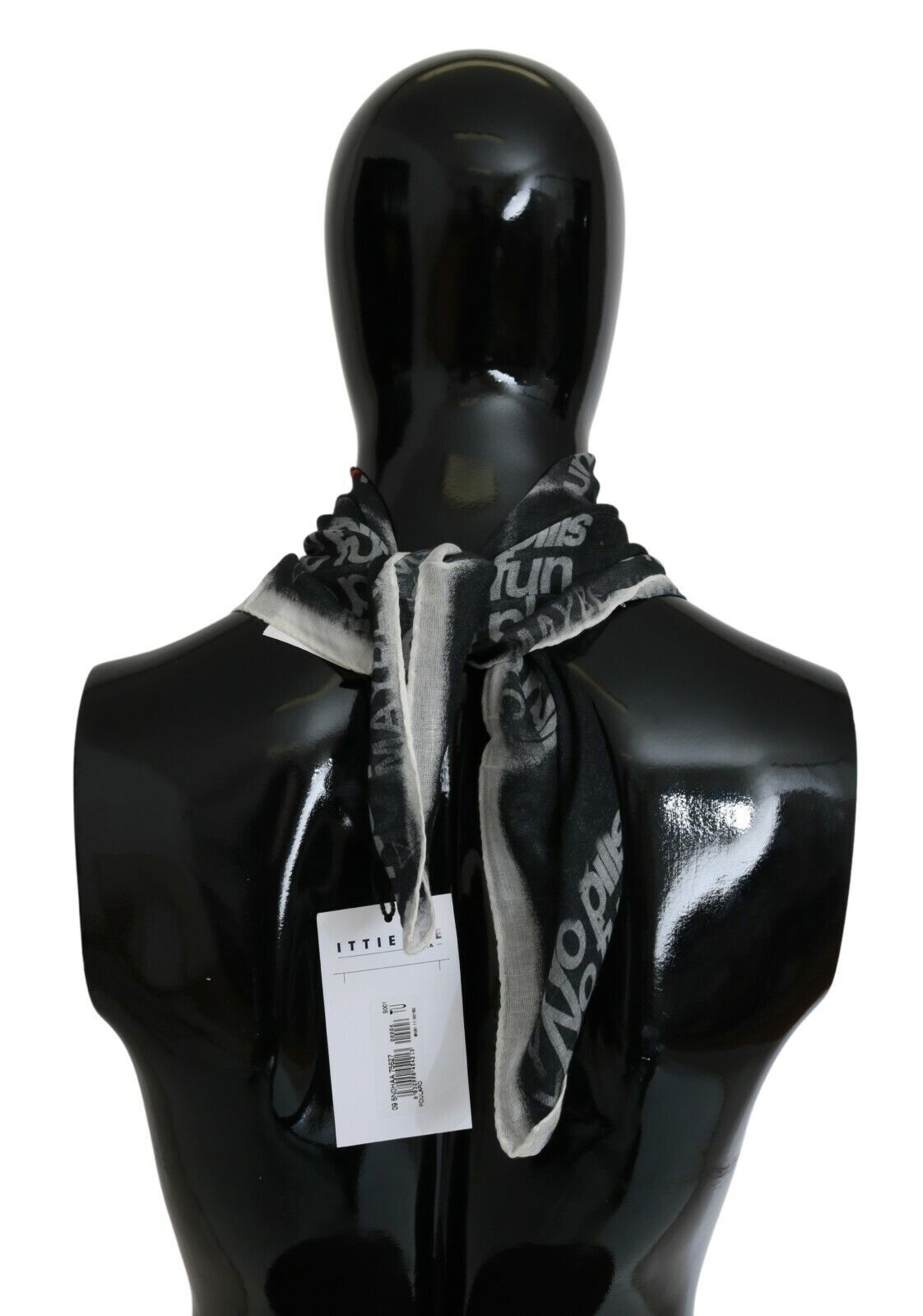 Costume National Grey Scarf for Men side view