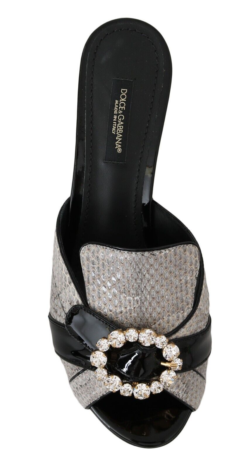 Dolce & Gabbana Black Stiletto Heels for Women side view