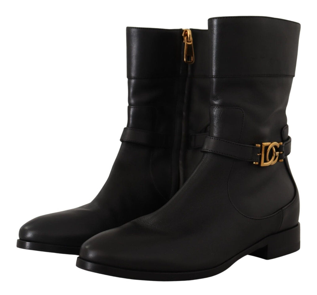 Dolce & Gabbana Black Flat for Women detail view