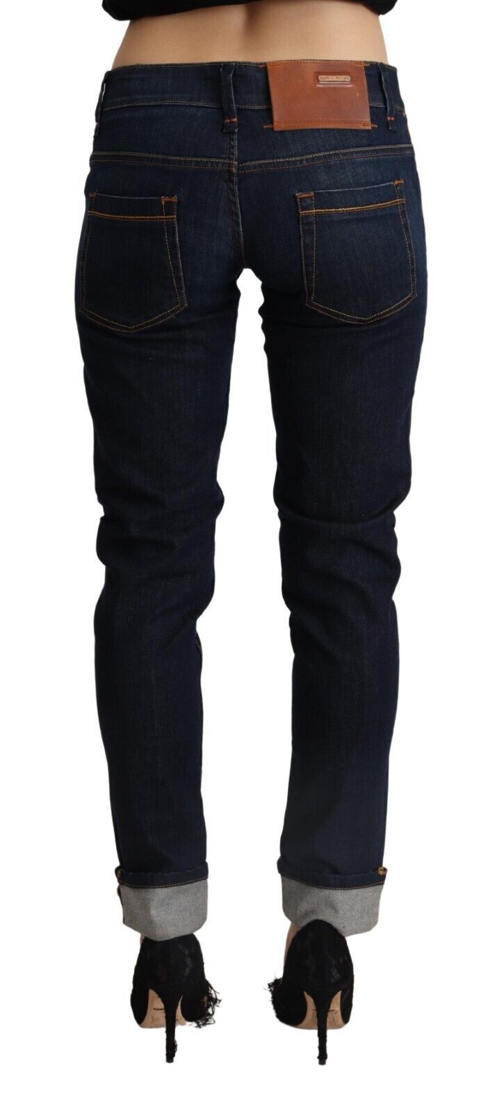 Acht Blue Skinny Jeans for Women detail view