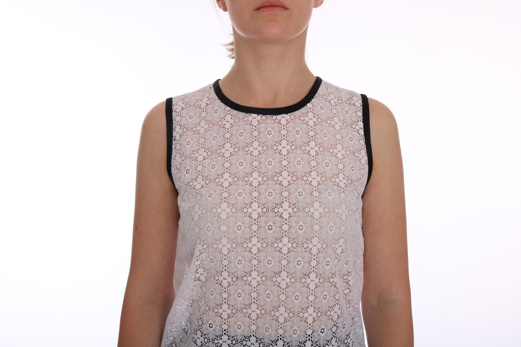Dolce & Gabbana White Tank Tops T for Women side view
