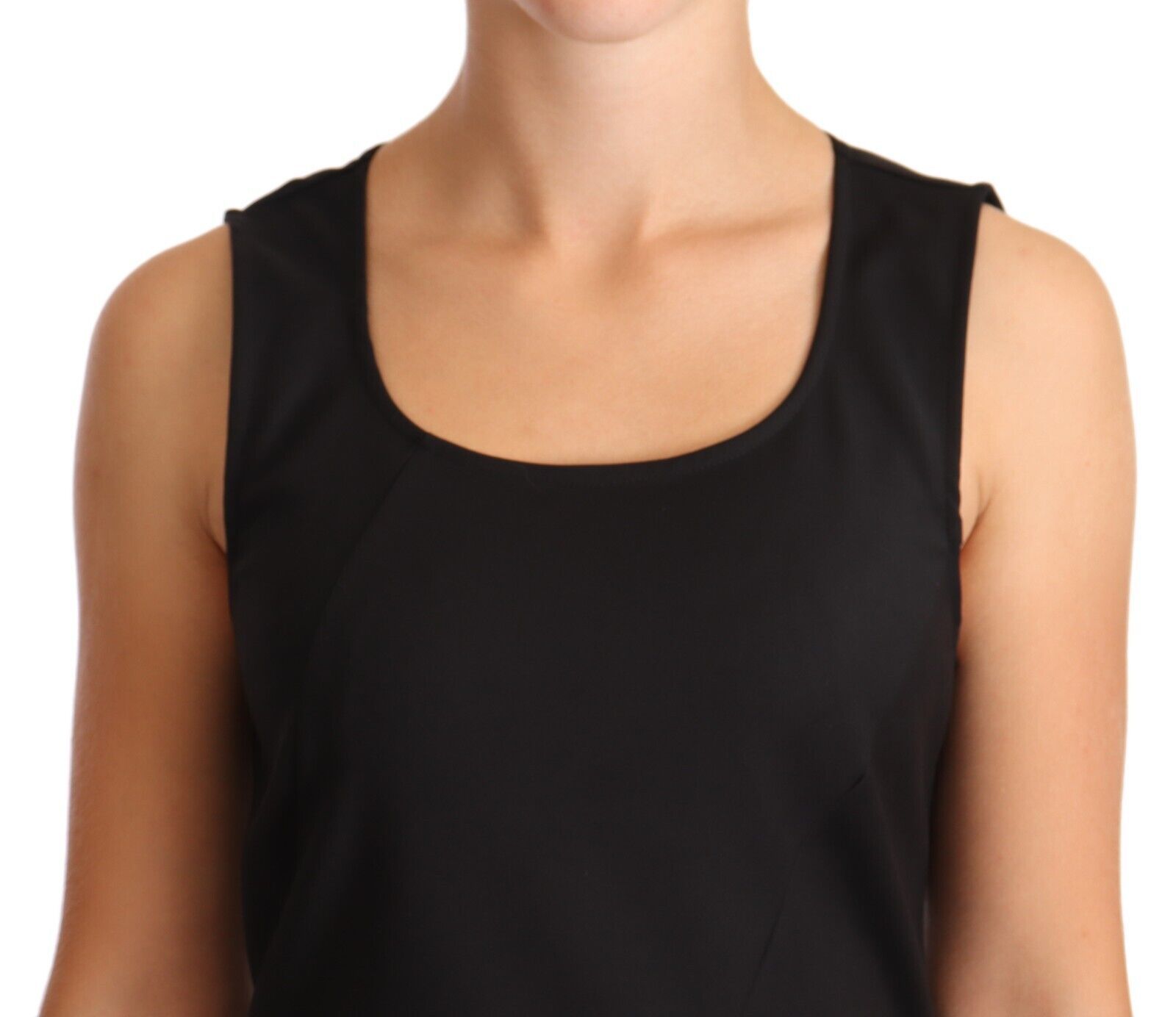 Patrizia Pepe Black Midi Dress for Women side view
