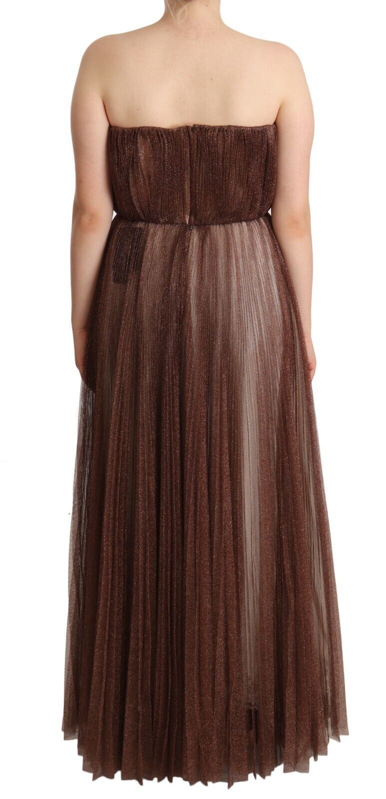 Dolce & Gabbana Brown Long Dress for Women side view