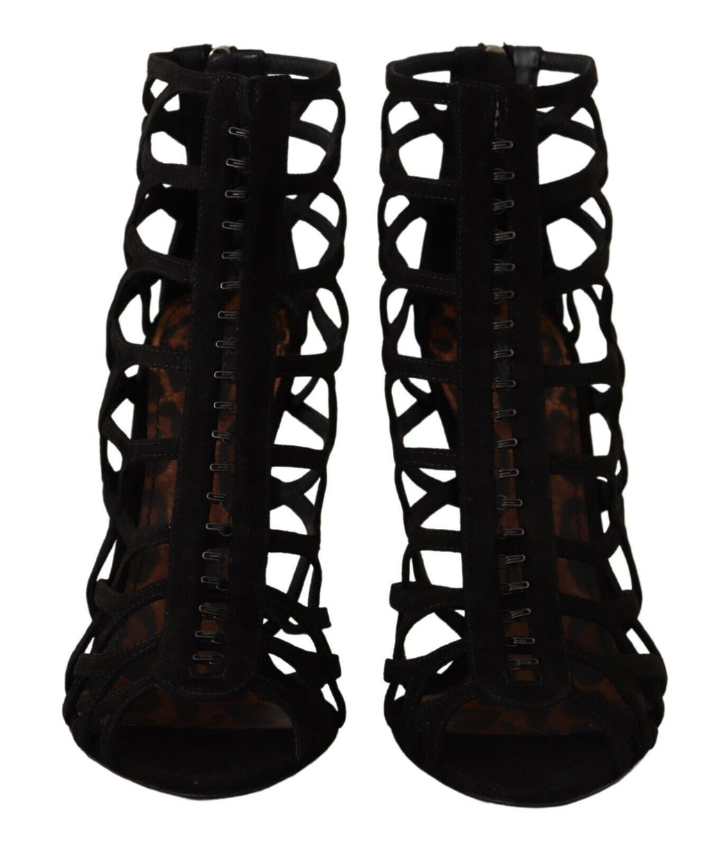 Chaussures à talons aiguilles Bette en daim noir Dolce & Gabbana