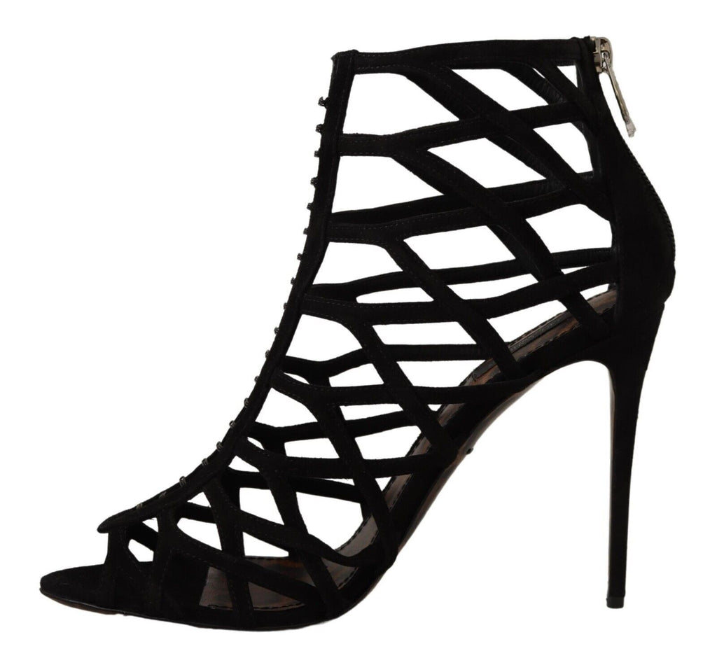 Chaussures à talons aiguilles Bette en daim noir Dolce & Gabbana
