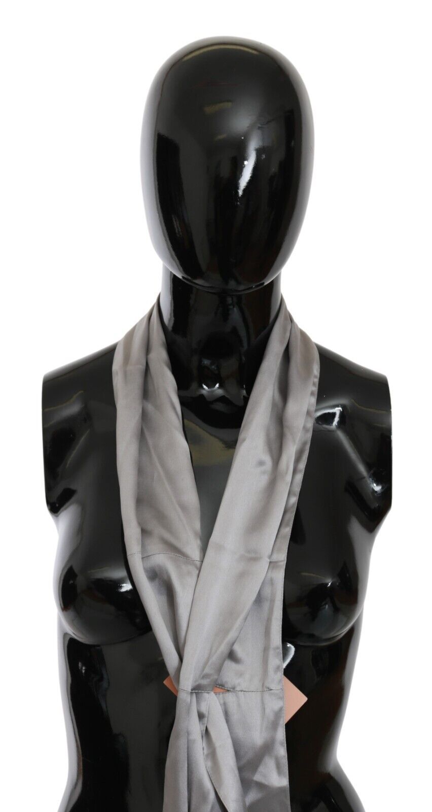 Ermanno Scervino Seidenschal in Metallic-Silber