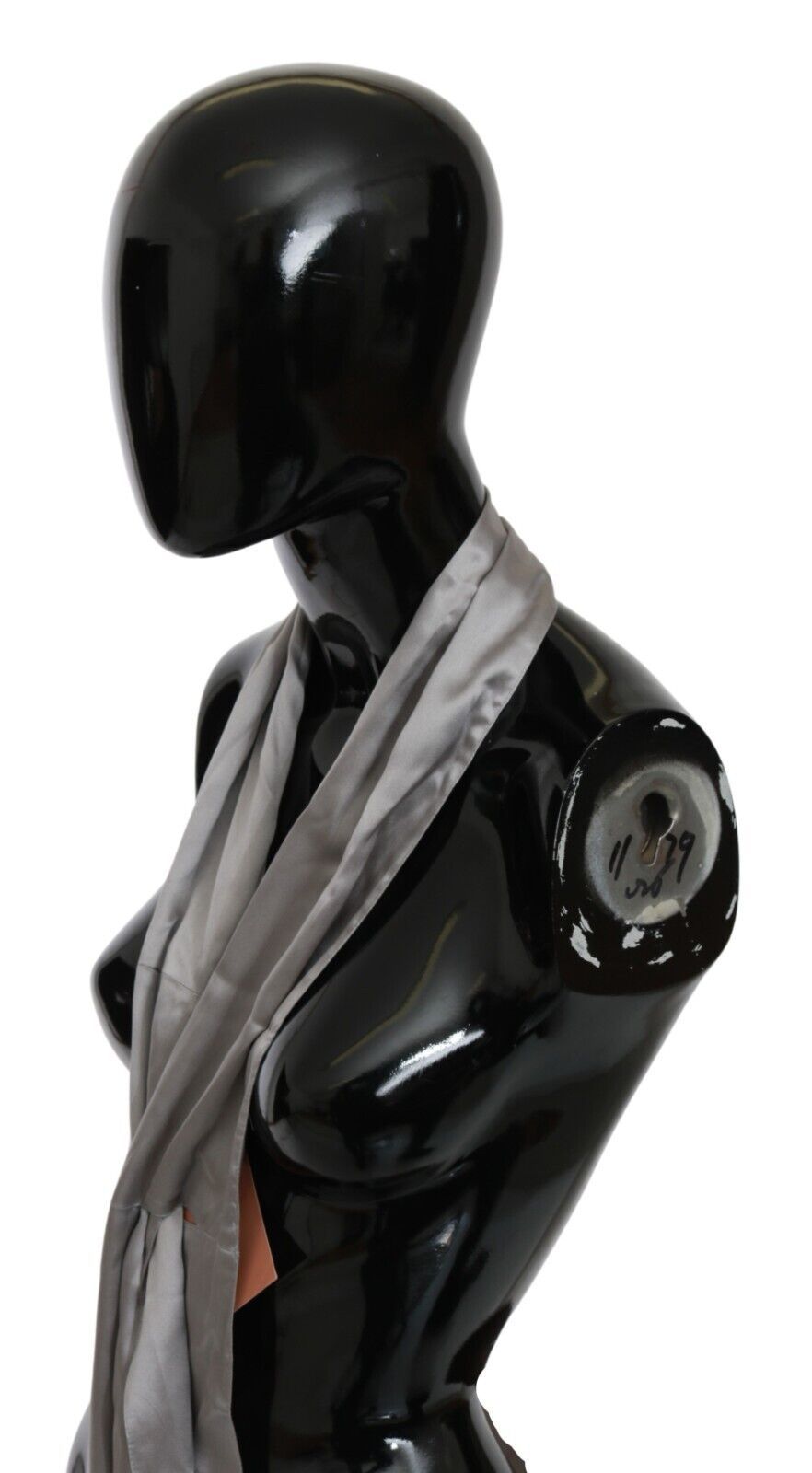 Ermanno Scervino Seidenschal in Metallic-Silber