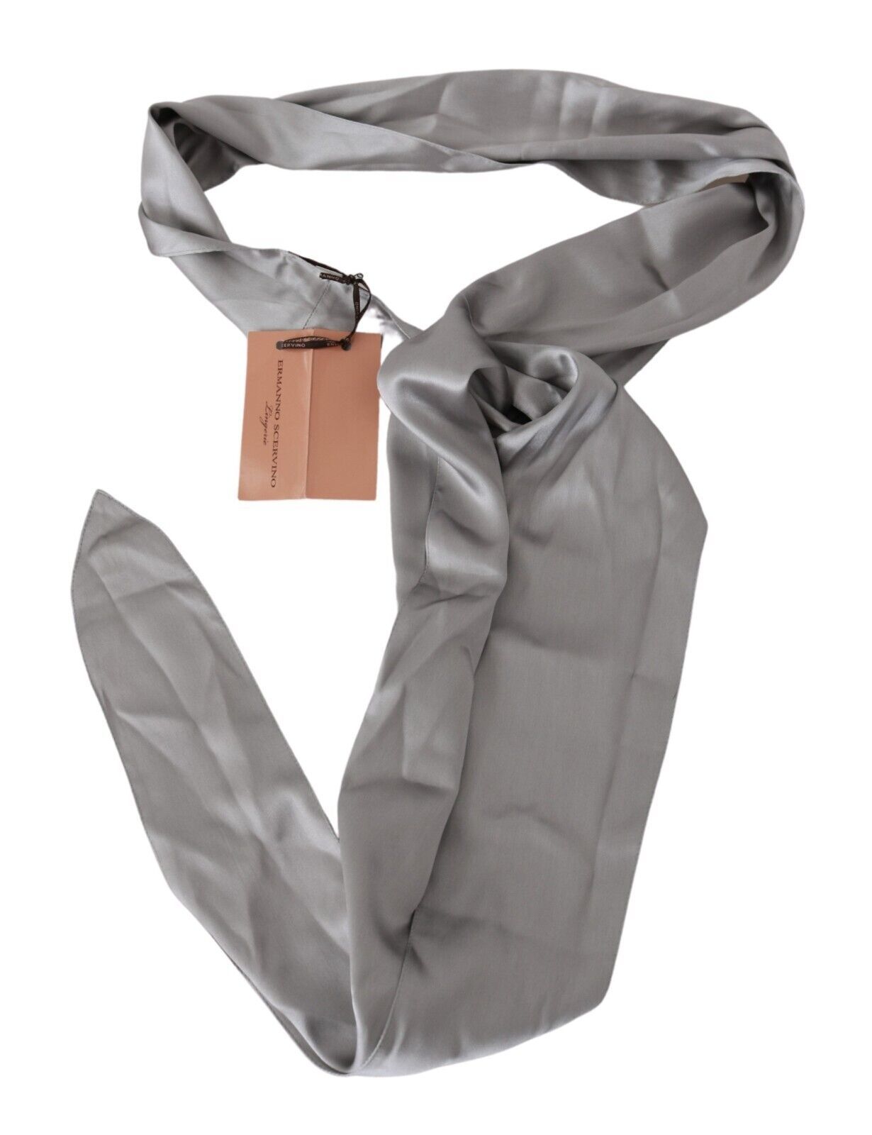 Ermanno Scervino Seidenschal in Metallic-Silber