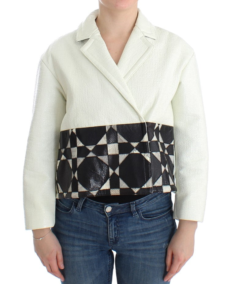 Andrea Pompilio White Leather Jackets for Women