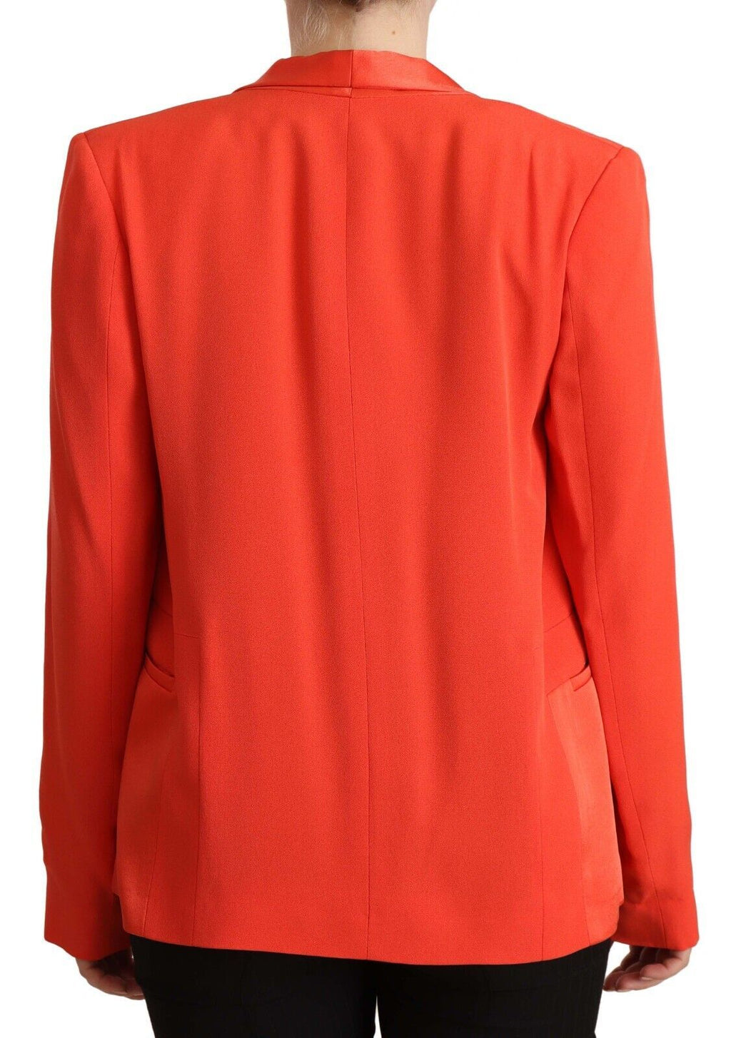 CO|TE – Orangefarbener Blazer mit langen Ärmeln und Tasche aus Acetat – Manteljacke