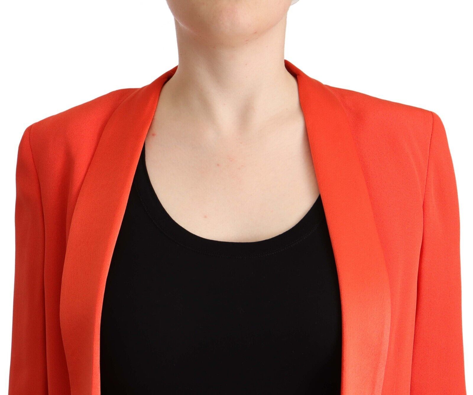 CO|TE – Orangefarbener Blazer mit langen Ärmeln und Tasche aus Acetat – Manteljacke