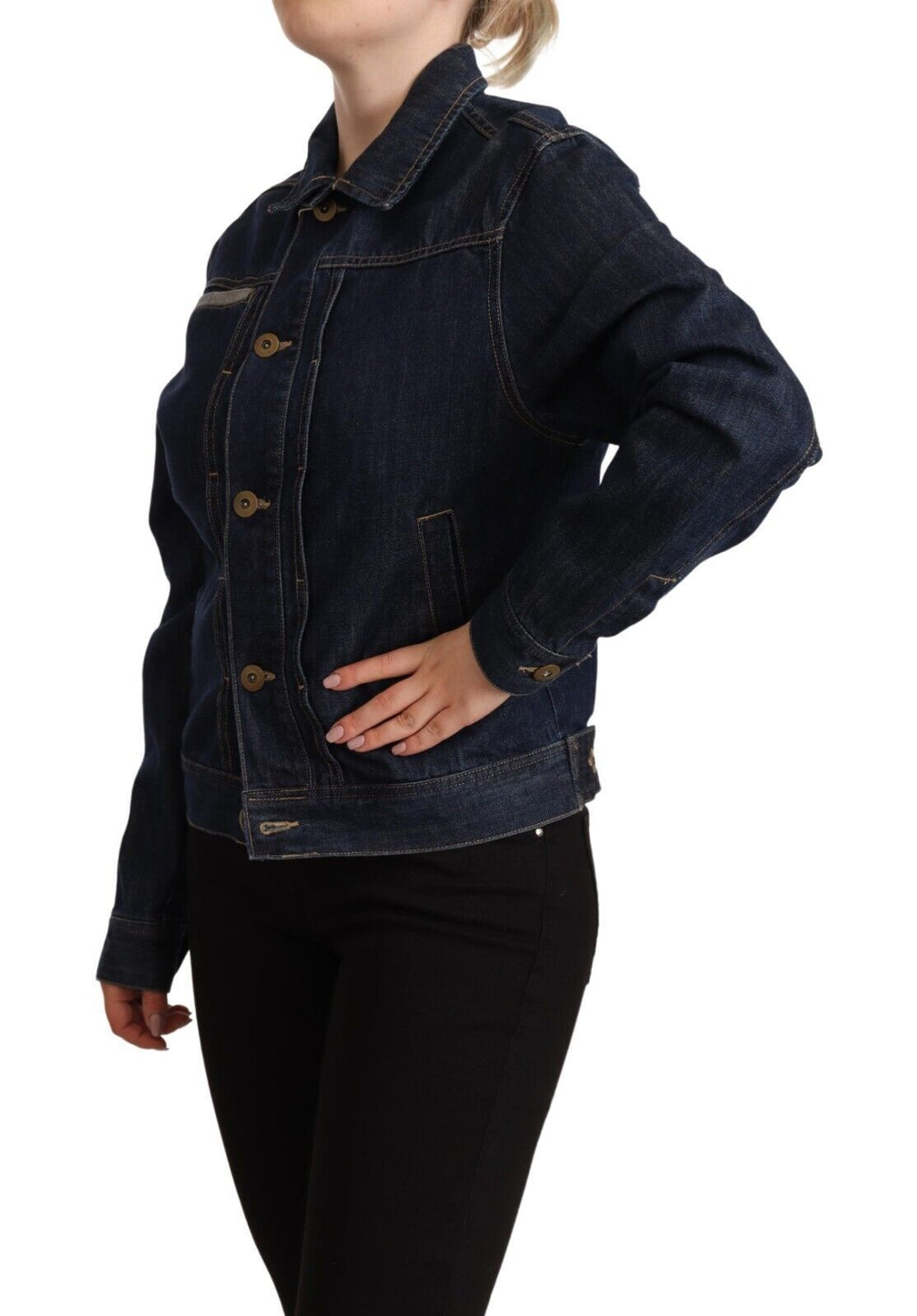 Master Coat Blue Denim Jackets for Women alternate view