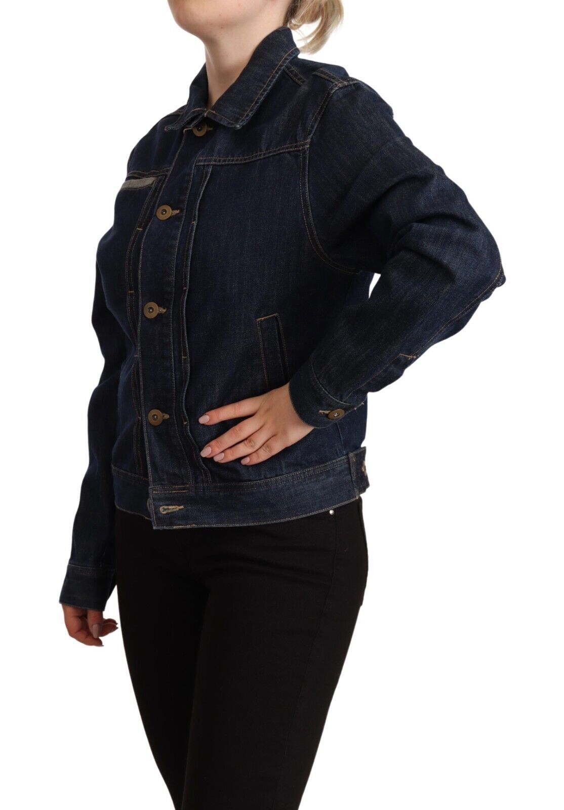 Master Coat Blue Denim Jackets for Women alternate view