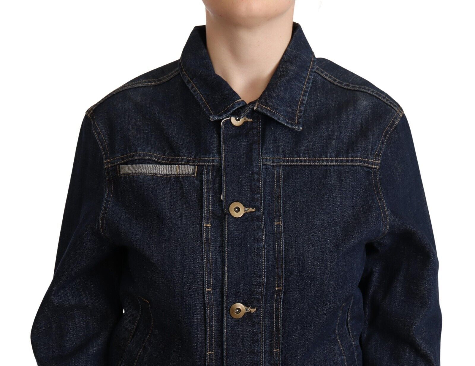 Master Coat Blue Denim Jackets for Women side view