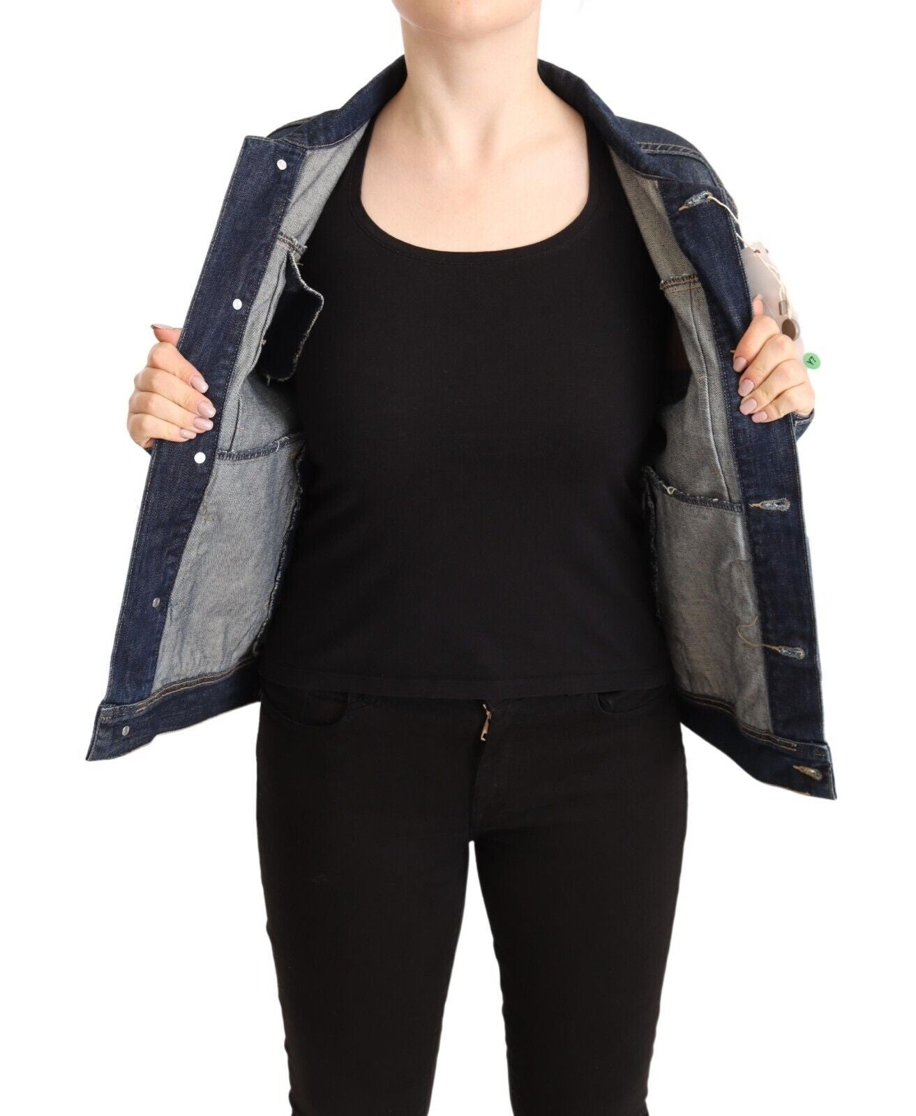 Master Coat Blue Denim Jackets for Women additional view