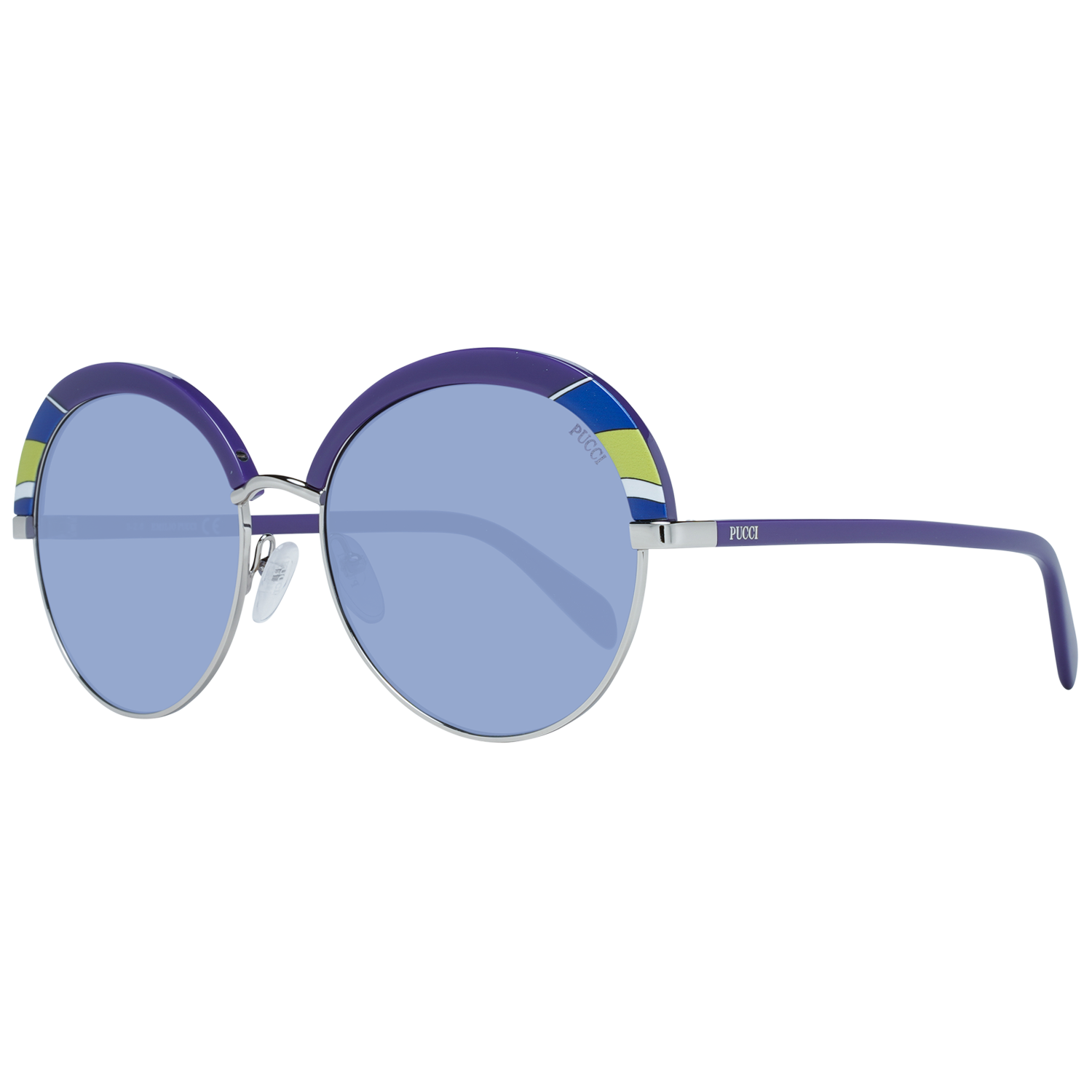 Lunettes de soleil Emilio Pucci en métal violet