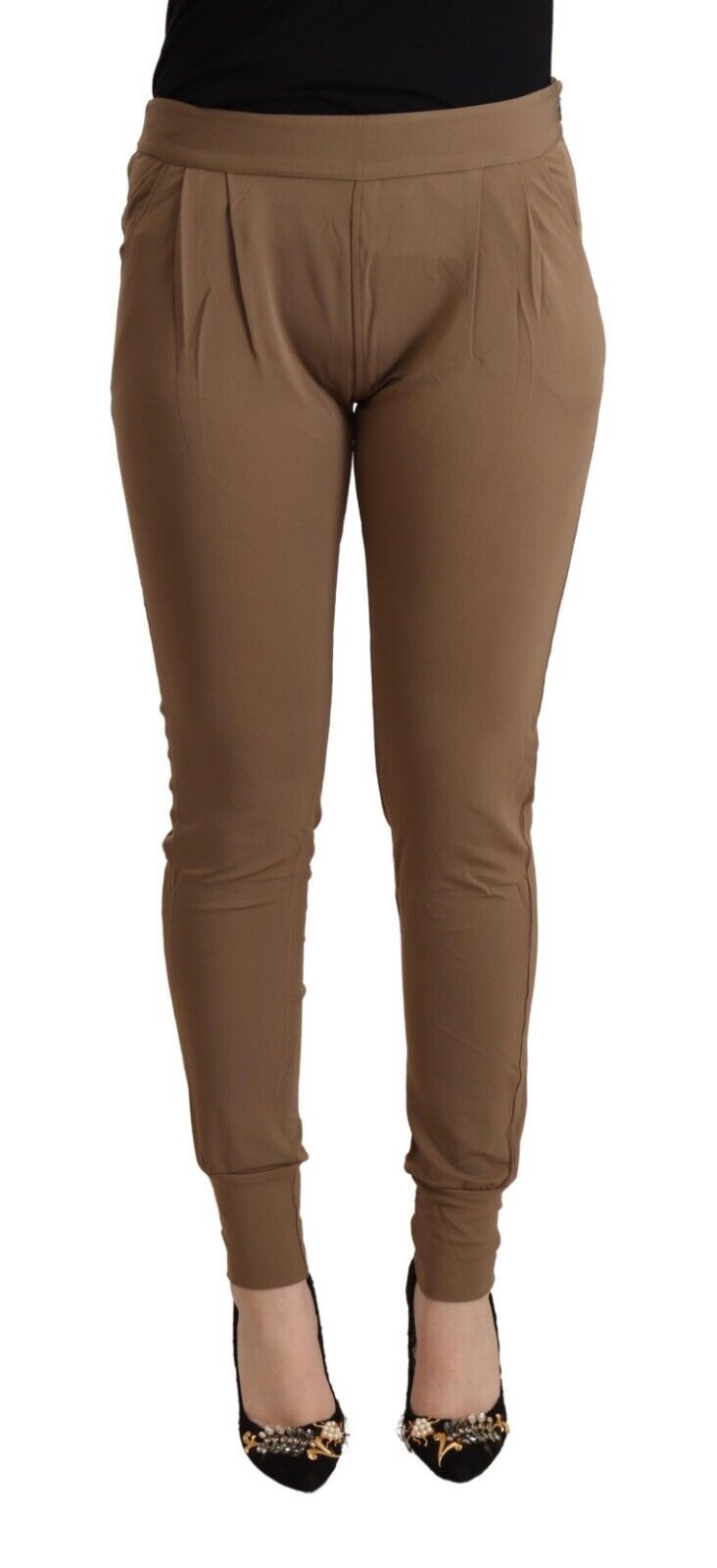 Scervino Street Brown Skinny Pants for Women