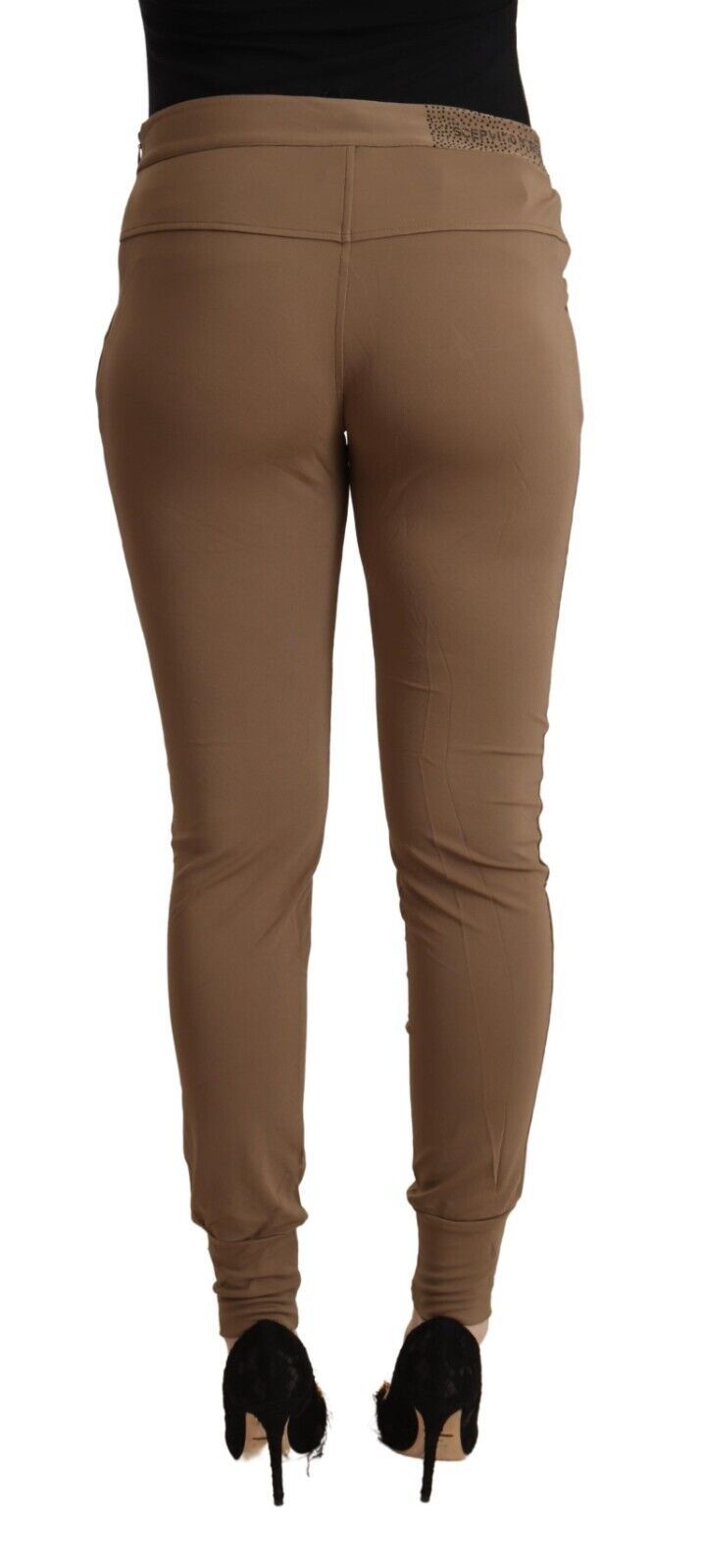 Scervino Street Brown Skinny Pants for Women detail view