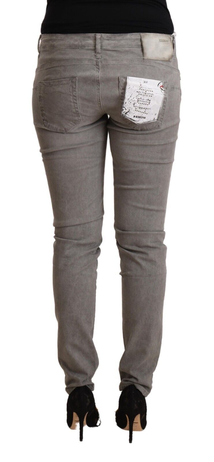 Acht Grey Skinny Jeans for Women detail view