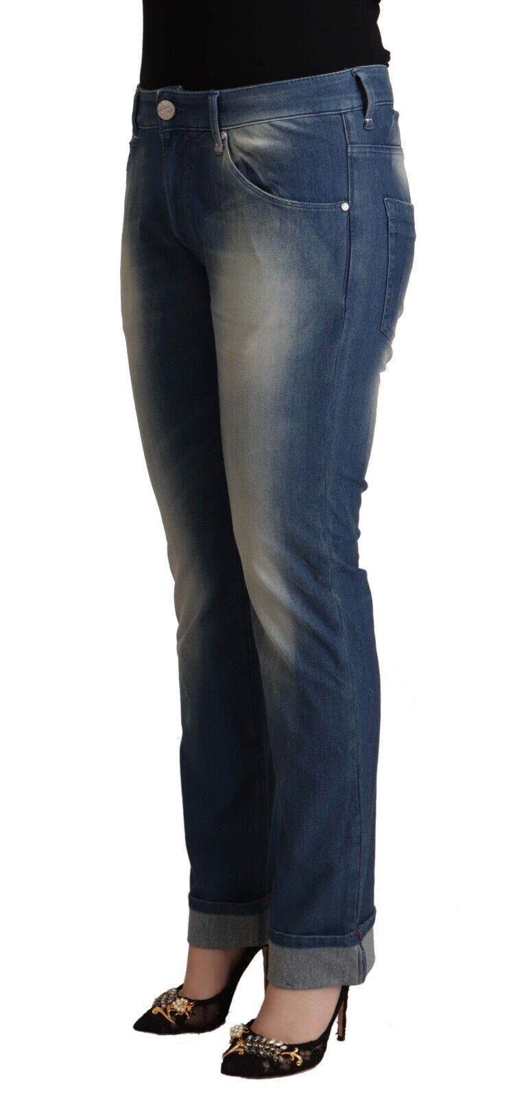 Acht Blue Skinny Jeans for Women alternate view