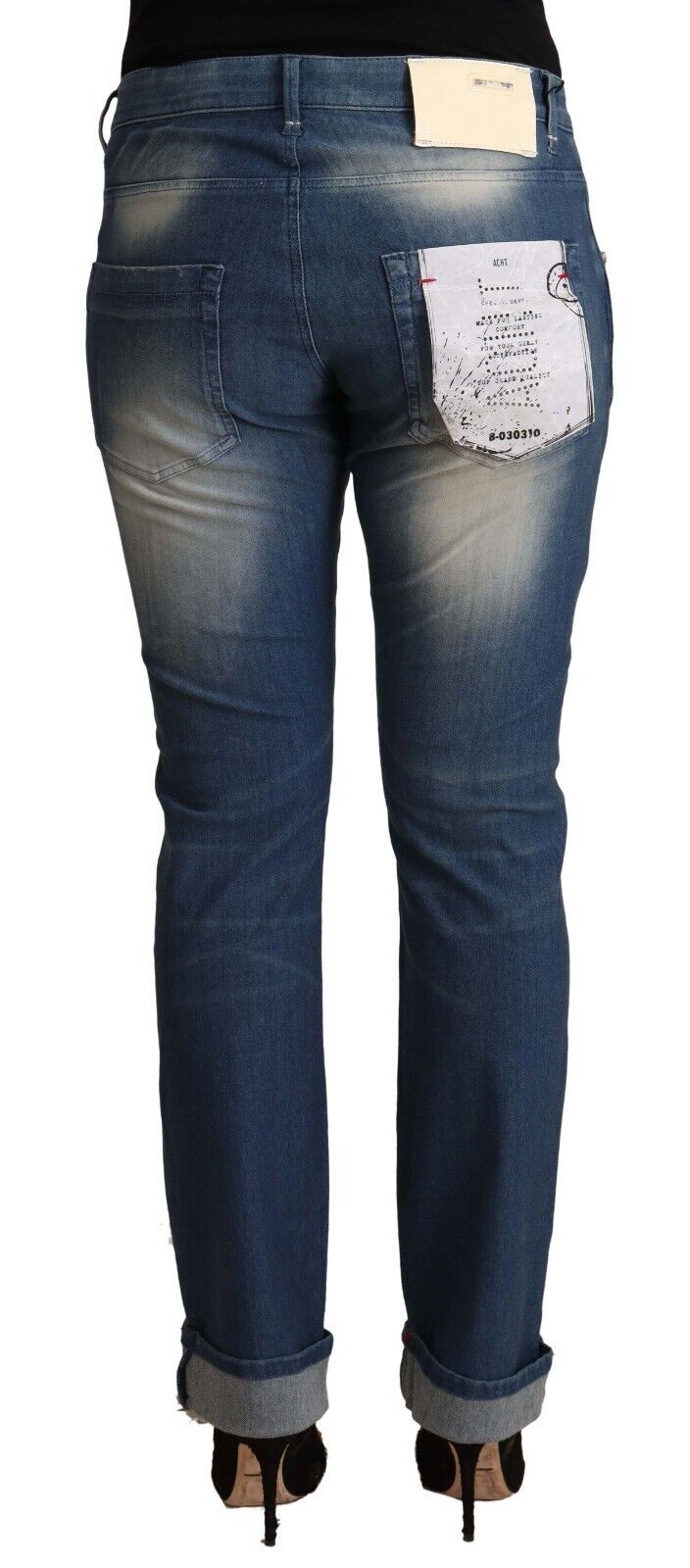 Acht Blue Skinny Jeans for Women detail view