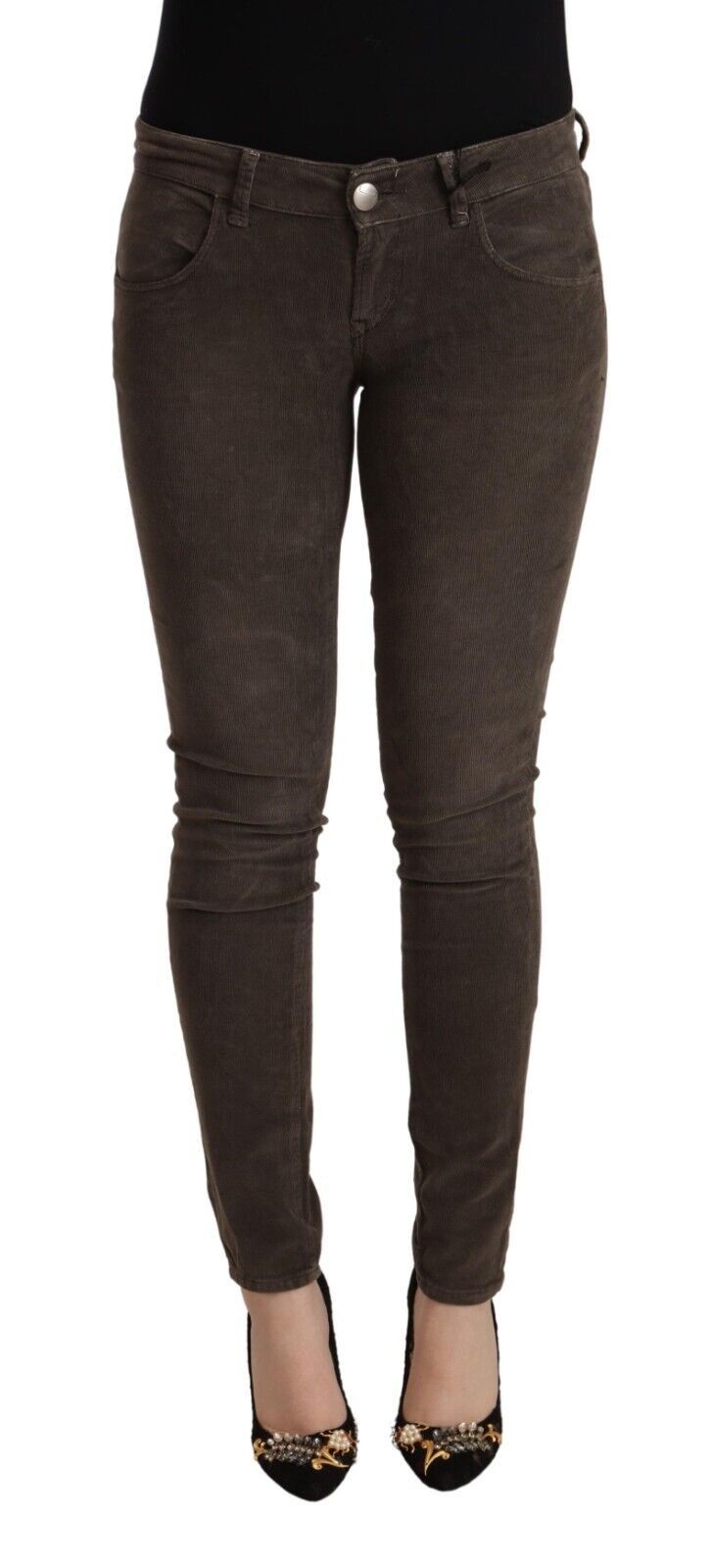 Acht Brown Slim Fit Jeans for Women