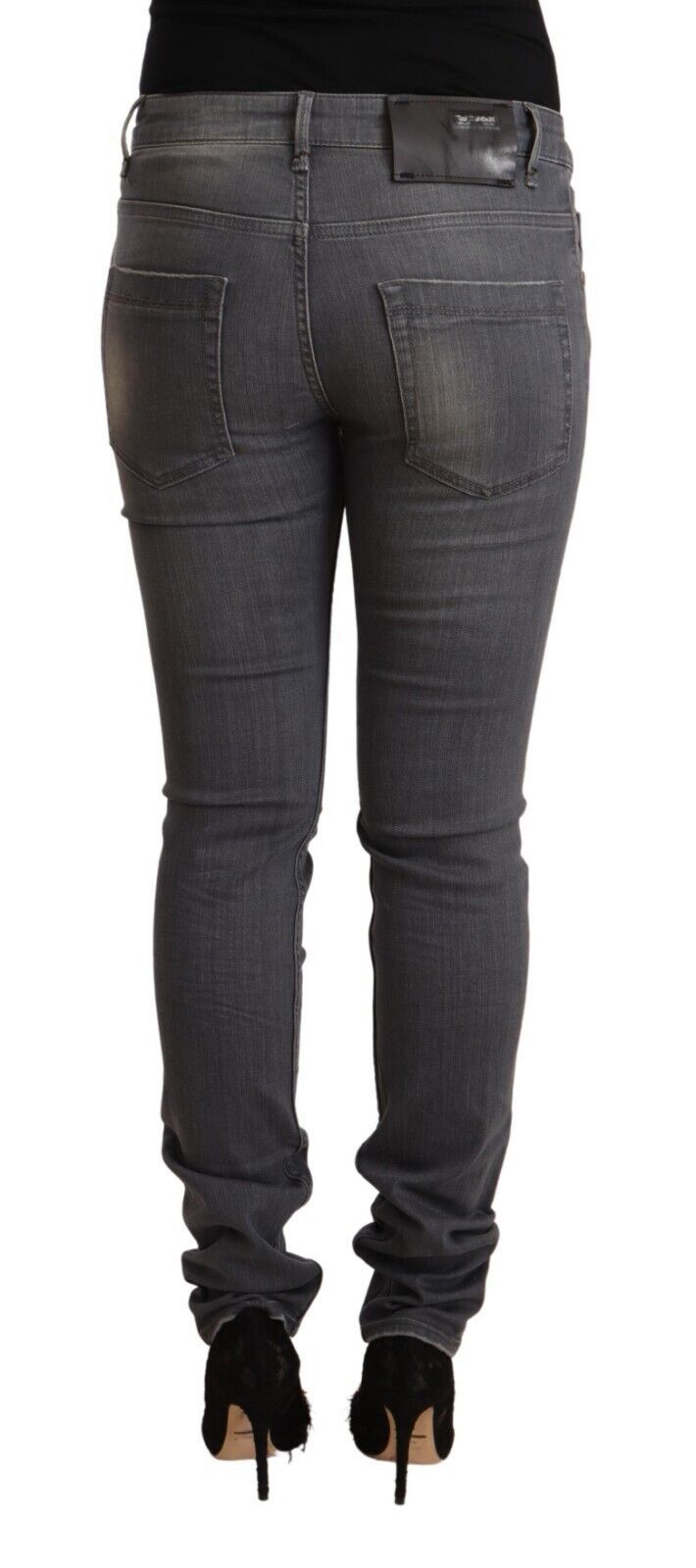 Acht Grey Skinny Jeans for Women detail view