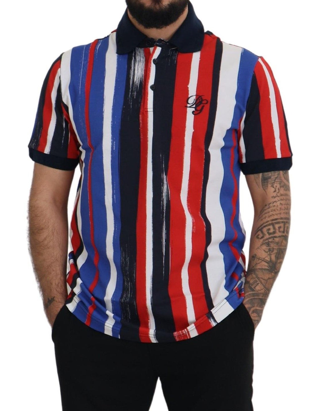 Dolce & Gabbana Multicolor Cotton Polo Top T-shirt