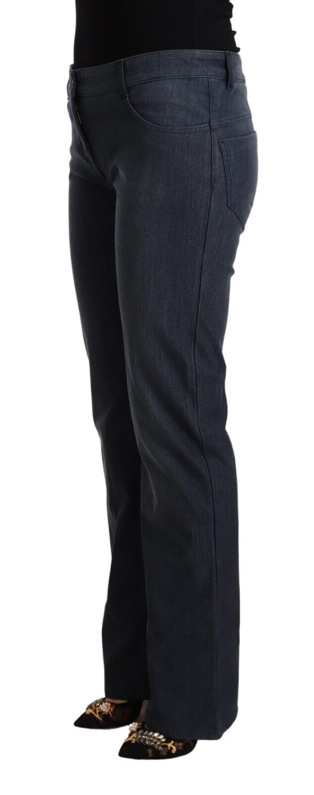 MARGHI LO' Blue Straight Leg Jeans for Women alternate view