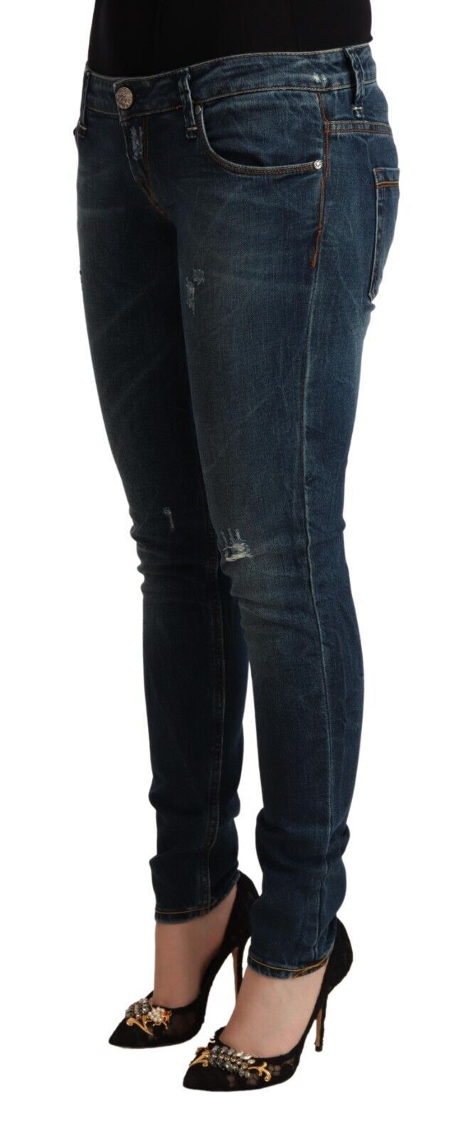 Acht Blue Slim Fit Jeans for Women alternate view