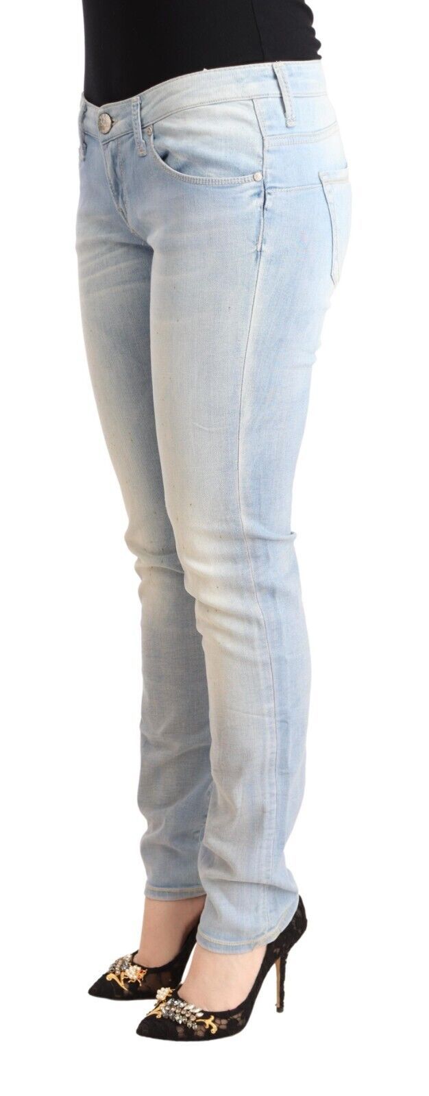 Acht Blue Skinny Jeans for Women alternate view