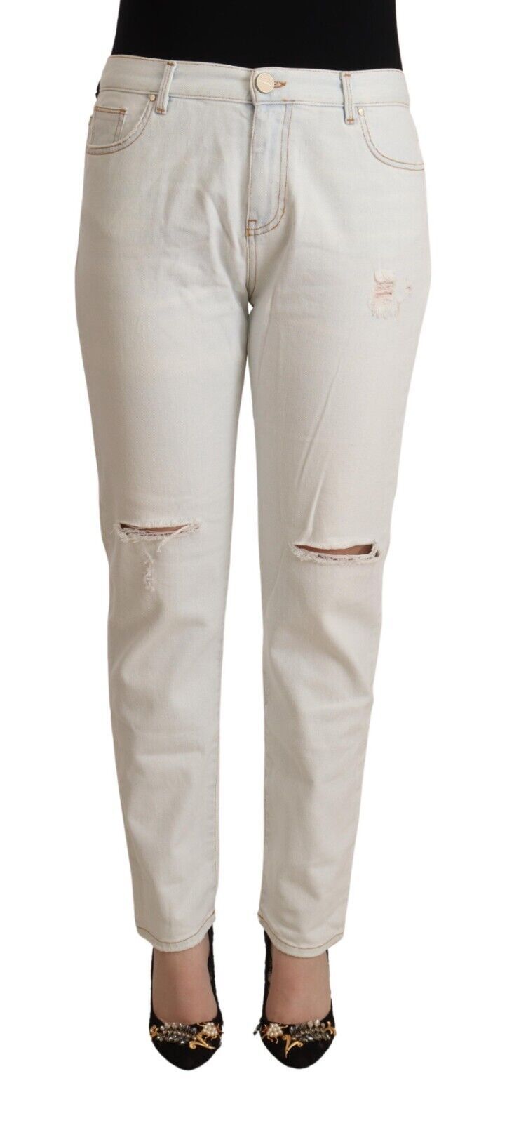 PINKO White Skinny Jeans for Women