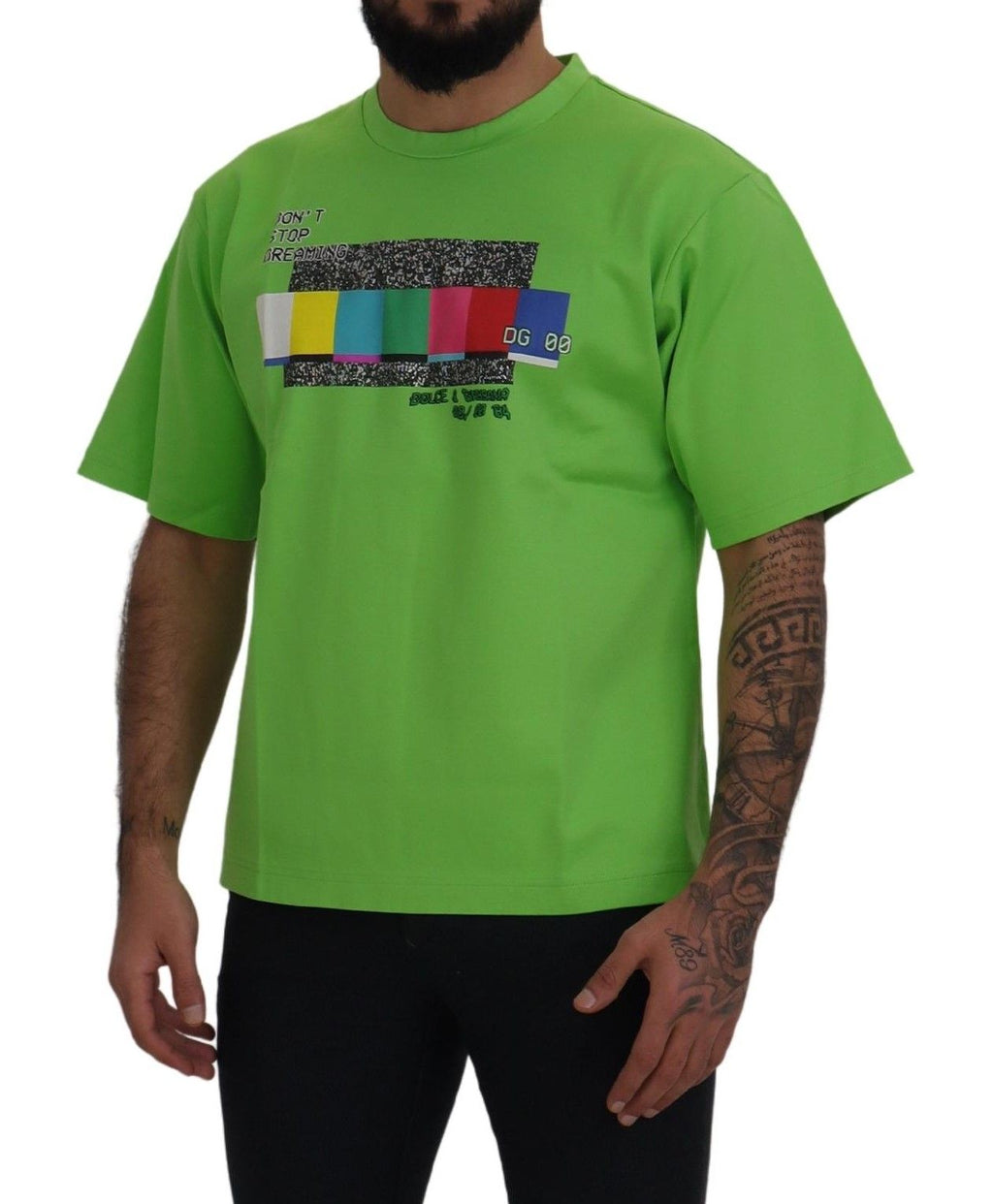 Dolce & Gabbana Green T-Shirt for Men detail view