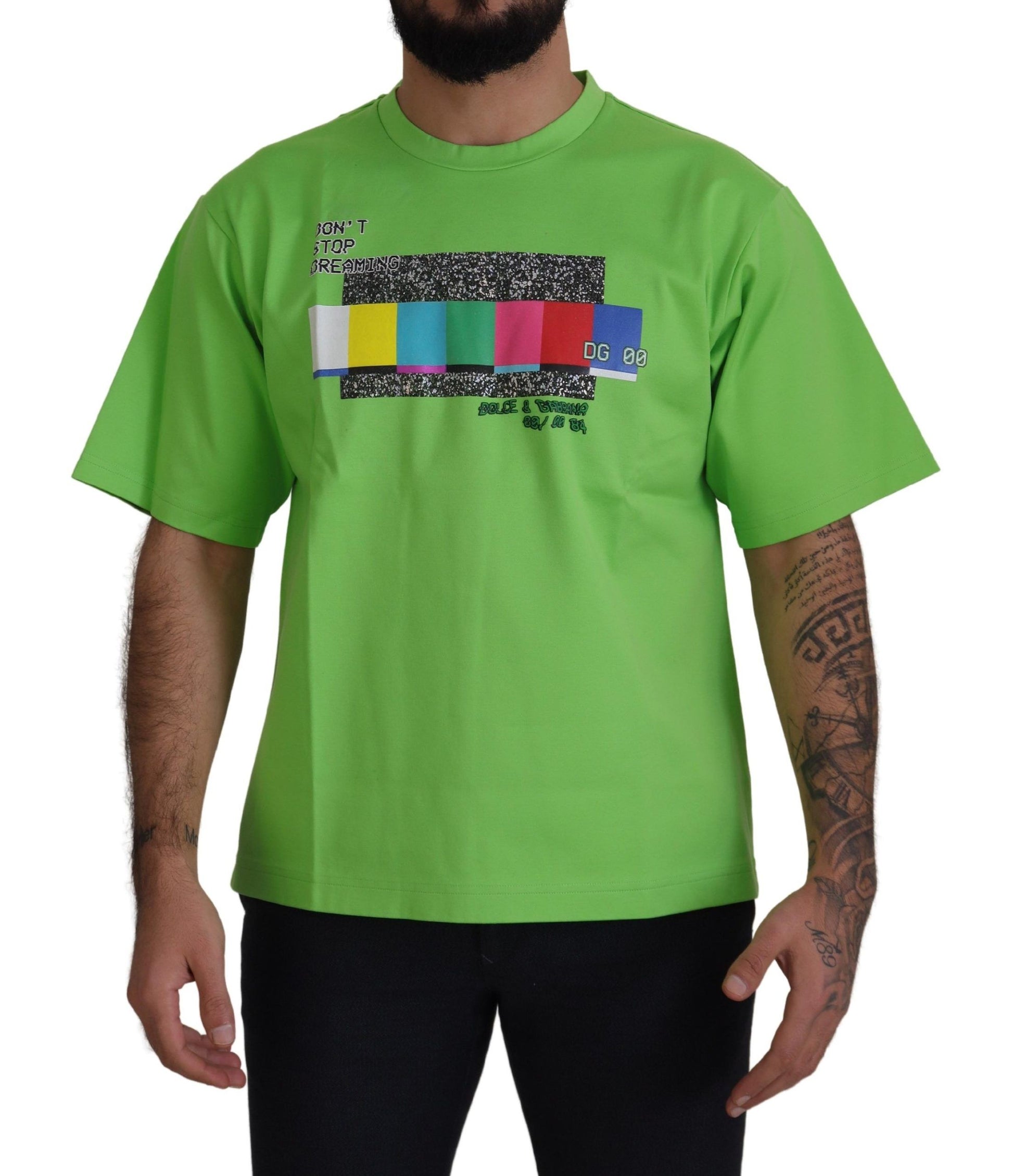 Dolce & Gabbana Green T-Shirt for Men