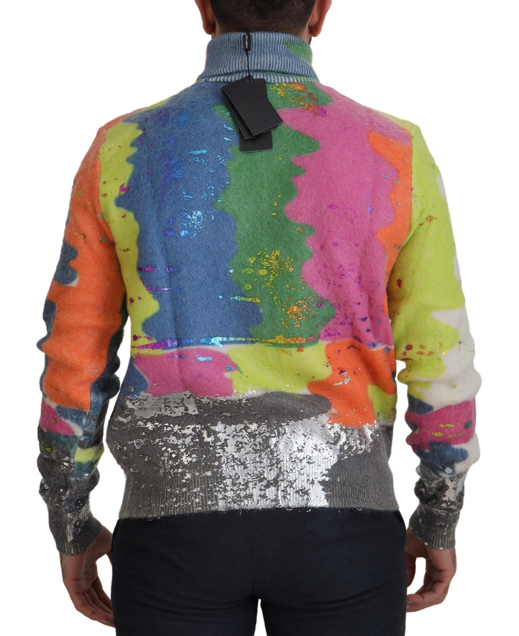 Pull à col roulé Dolce & Gabbana multicolore en mohair