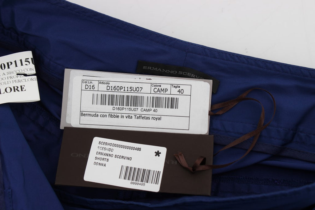 Shorts Bermudes Ermanno Scervino bleus au-dessus du genou