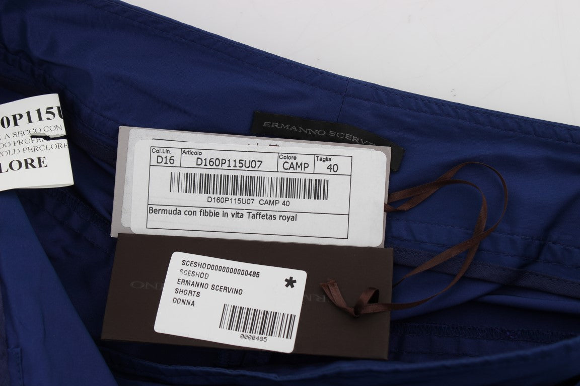 Shorts Bermudes Ermanno Scervino bleus au-dessus du genou