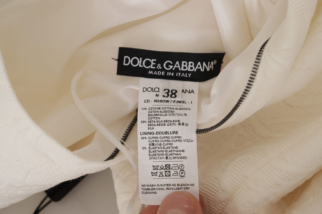 Dolce & Gabbana White Midi Dress for Women additional view