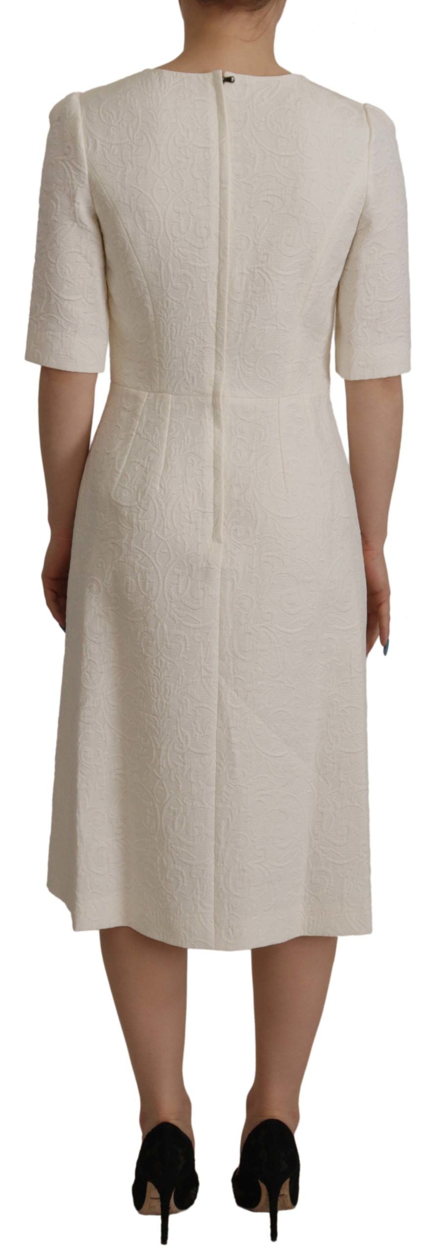 Dolce & Gabbana White Midi Dress for Women side view