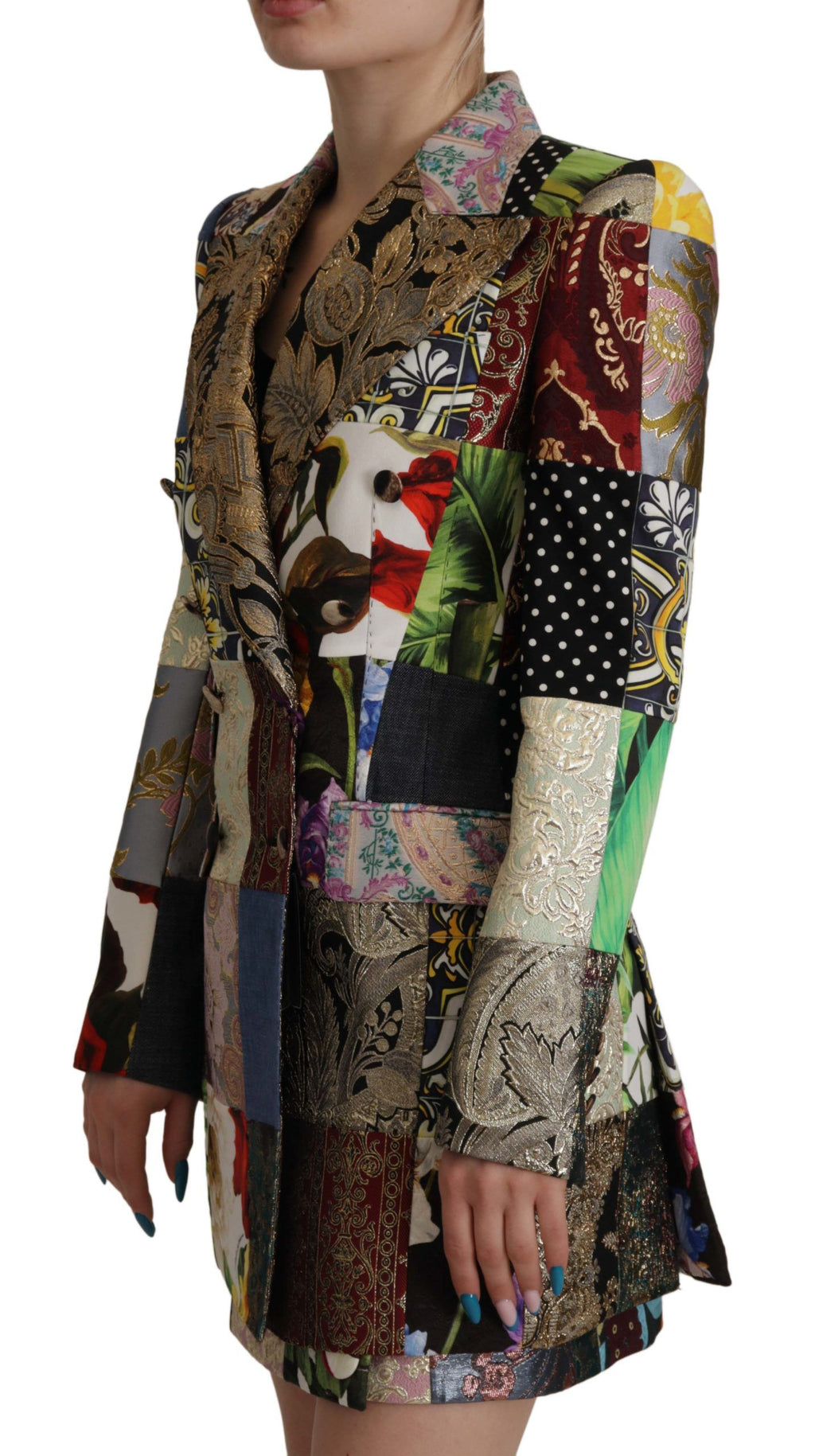 Dolce & Gabbana Multicolor Coat for Women detail view
